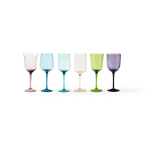 Набор бокалов Bitossi Home Assorted Colors H23.5 set of 6 Diseguale MCV00011