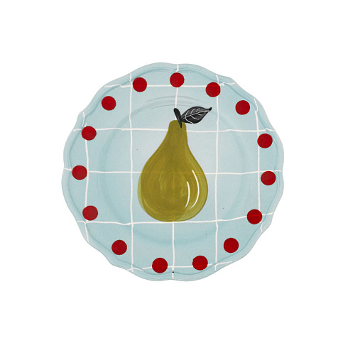 Десертная тарелка Bitossi Home Quadri Light Blue Quadri QRI00102