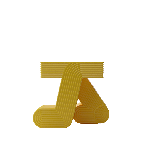 Приставной столик Qeeboo Walking Yellow Walking 84001YE