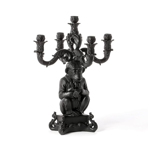 Канделябр Seletti Burlesque Chimp Black Burlesque 14870 NER