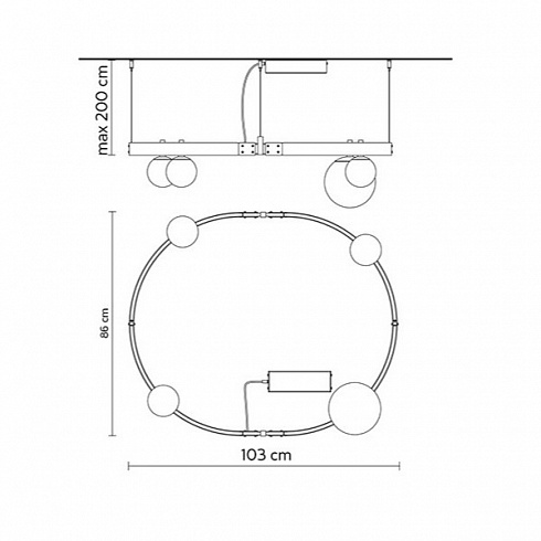 Люстра Karman Stant Black Stant SE264 BB INT