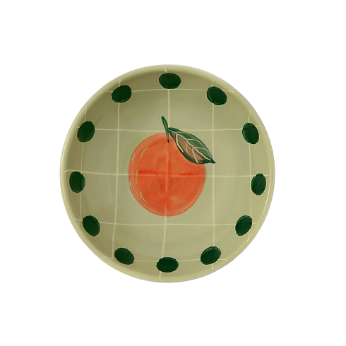 Салатник Bitossi Home Green d14 cm Quadri QRI00210