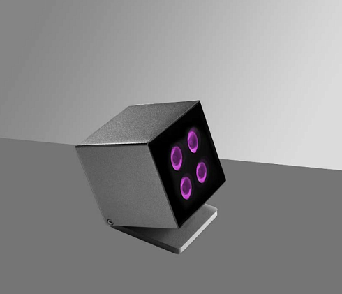 Уличный светильник AUGENTI Kubo 12-S 12W RGB+6500 60 DMX  Kubo 2113W/RCRCSW