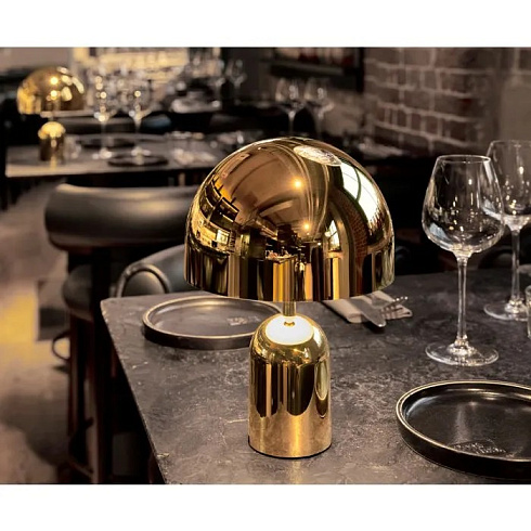 Настольная лампа Tom Dixon Bell Portable v2 Gold Bell BEPO11GOUN