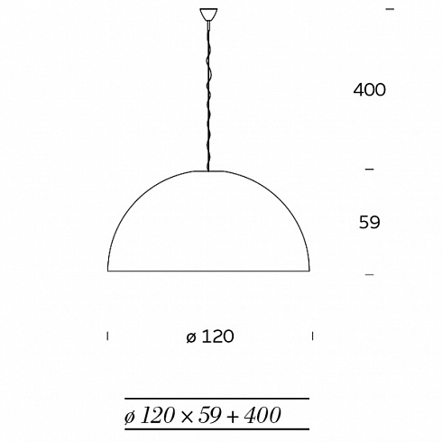 Подвесной светильник Fontana Arte 5561/0BI AVICO