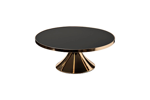 Подставка стеклянная декоративная dсм золото Garda Decor 2K389241-G 