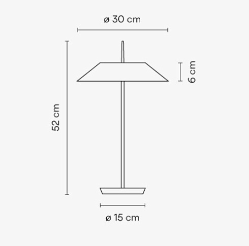 Настольная лампа Vibia Mayfair 5505 Graphite Mayfair 550518/16