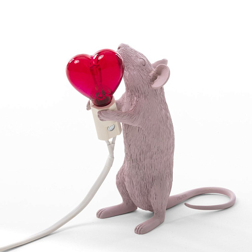 Настольная лампа Seletti Mouse Lamp Love Edition USB Mouse Lamp 15220SV