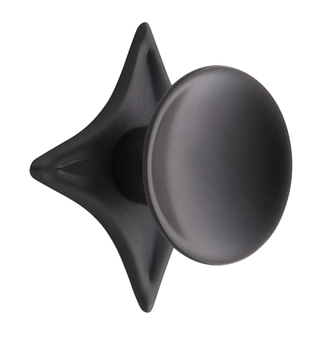 Ручка-кнопка Rejuvenation Dish with Star Backplate d3.8cm Oil-Rubbed Bronze Dish 2777914