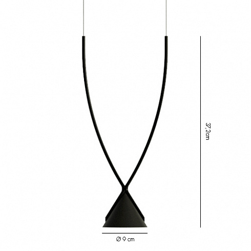 Подвесной светильник Axo Light Jewel 1 black Jewel SPJEWD01NENELED