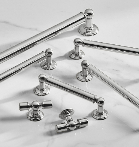 Ручка-скоба Rejuvenation Eloise L.10.2 Polished Nickel Eloise 7775602