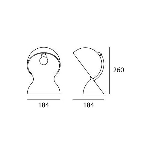 Настольная лампа Artemide Dalu Ruby Red Ruby Red S1466000A09