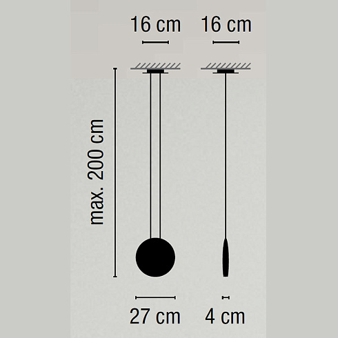 Подвесной светильник Vibia Cosmos 2501 Chocolate Cosmos 250114/10