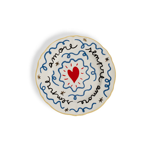 Десертная тарелка Bitossi Home Cuore Passion Fruit PAN00101