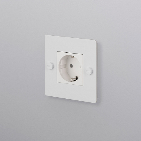 Розетка Buster and Punch 1G Schuko Type F white Sockets CSC-143790