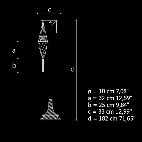 Напольный светильник Archeo Venice Design 104.00 100