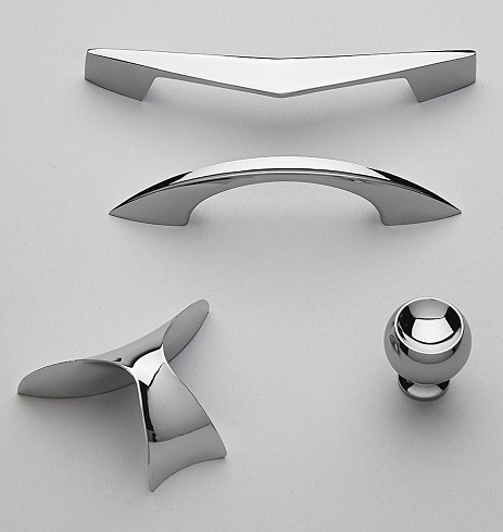 Ручка-скоба Rejuvenation Boomerang L.10.2cm Polished Chrome Boomerang 3019003