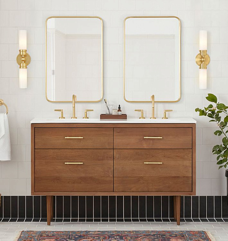 Ручка-скоба Rejuvenation Sommerville L.10.2cm Aged Brass Sommerville 5663275