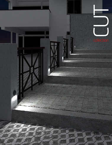 Настенный светильник AUGENTI Cut 45 2W 2700K on/off Cut 4045R/HRCC1L