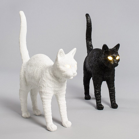 Настольная лампа Seletti Jobby The Cat Black Cat Lamp 15041