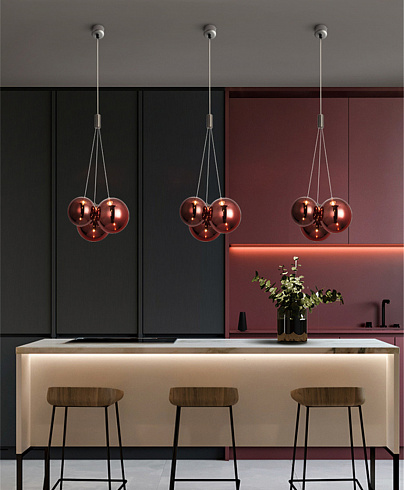 Подвесной светильник Delight Collection 19152P/3 rose gold 19152