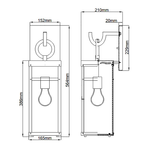 Настенные фонари Hinkley QN-PORTER-L-DZ 