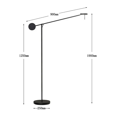Торшер Delight Collection 8655F black 8655