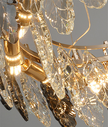 Люстра Delight Collection D8011P/R-1000 gold/smoky D8011P