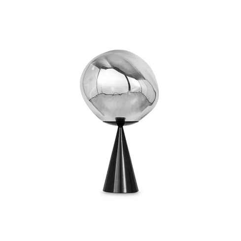 Настольная лампа Tom Dixon Melt Cone Fat silver Melt MES02CH-TUN01M1