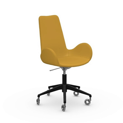 Кресло Midj DALIA DPA TS ocher Dalia S1850EA+black+ocher