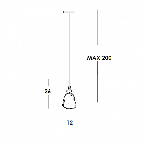 Подвесной светильник Carlesso Dame S1 Dame