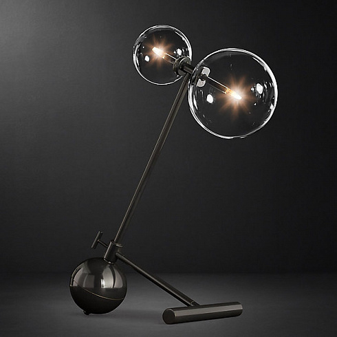 Настольная лампа Restoration Hardware Glass Globe Mobile Boom Black Glass Globe 68180031 BLK