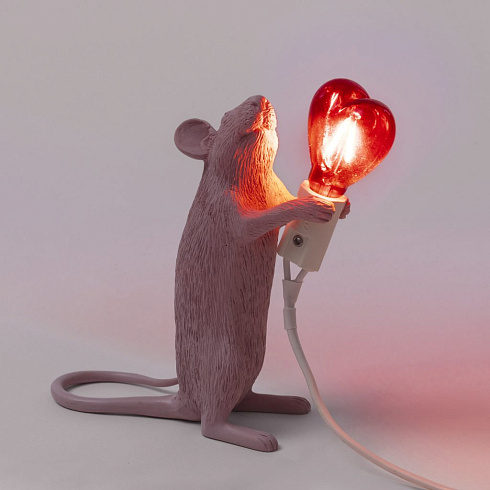 Настольная лампа Seletti Mouse Lamp Love Edition USB Mouse Lamp 15220SV