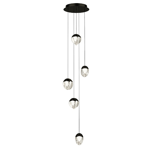 Подвесной светильник Delight Collection MD24001033-5A black/clear MD24001033