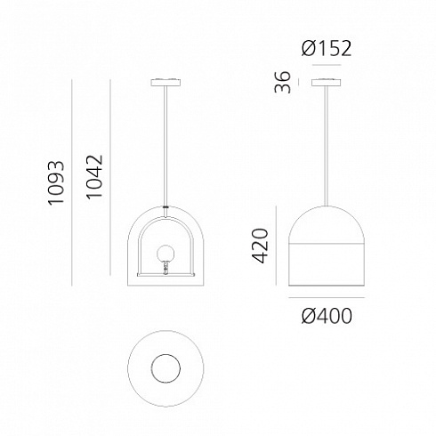 Подвесной светильник Artemide Yanzi Yanzi 1103010A