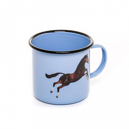 Кружка Seletti Horse Toiletpaper Enamel 16855