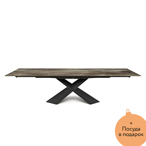 Обеденный стол Cattelan Italia Tyron Crystalart Drive Tyron  Tyron Crystalart Drive 182-258x90x74h GFM18/CY02