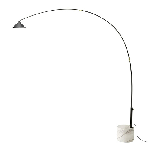 Торшер Aromas del Campo Hinoo Matt Black/White Hinoo P1266+Matt black/White marble/Matt black