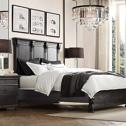 Люстра Restoration Hardware 1920s Odeon Clear Glass Fringe 3-Tier Grey Iron 1920s Odeon 68060496 CRYS