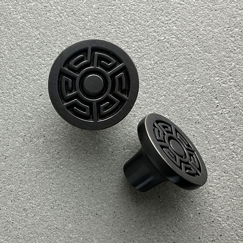 Ручка-кнопка Delight Collection MOS002 black MOS001
