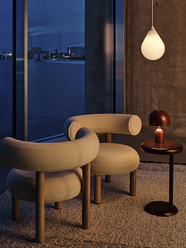 Настольная лампа Tom Dixon Bell Portable v2 Burgundy Bell BEPO11BUUN