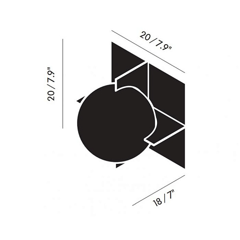 Настенный/Потолочный светильник Tom Dixon Plane Surface Plane SLW02BEU