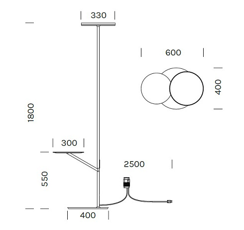 Торшер Olev Overfly Pt Overfly 3454MBVLCN