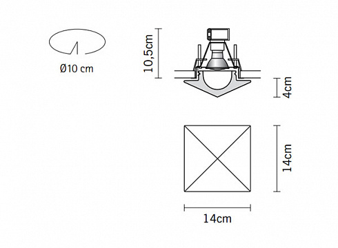 Встраиваемый светильник Fabbian D27F0701 Faretti