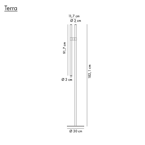 Торшер Axo Light Paralela black Paralela PTPARALELA30XNE + ACCONTROLPT0001