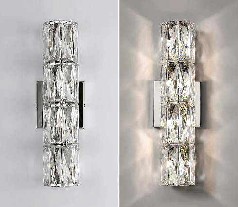 Настенный светильник Delight Collection A06W/4 silver/clear Wall lamp