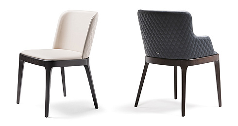 Стул Cattelan Italia Magda Couture A Burned Oak Bianco Magda Magda Couture A FRRB / 971