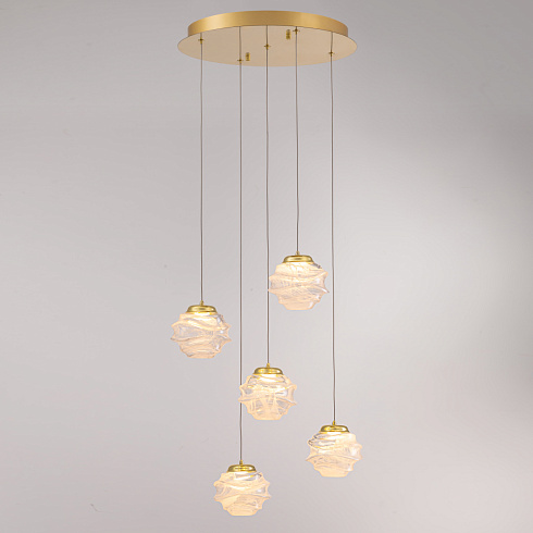Подвесной светильник Delight Collection MD25030003-5A gold/clear MD25030003