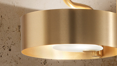 Подвесной светильник Masiero SOUND BIL5 Brushed gold SOUND SOUND BIL5 G12