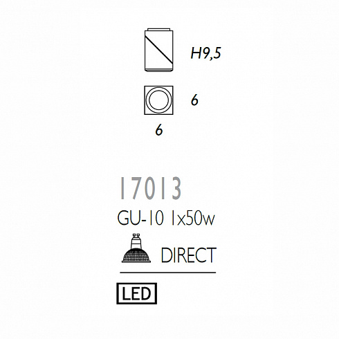 Потолочный светильник Ole 17013 Chrome Practyk